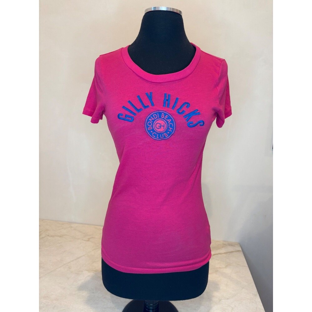 Abercrombie signature ‘Gilly Hicks Pink Fitted Short Sleeve, T-Shirt,